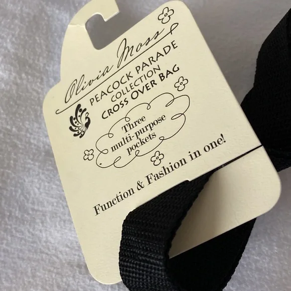 Cross Over Bag with Three multi-purpose pockets Peacock Parade Collection NWT - Picture 3 of 5